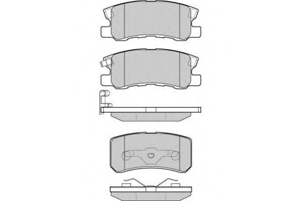 Комплект тормозных колодок, дисковый тормоз 12-0965