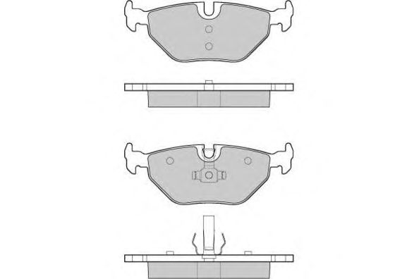 Комплект тормозных колодок, дисковый тормоз 12-1051