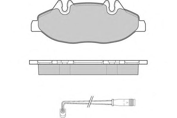 Комплект тормозных колодок, дисковый тормоз 12-1100