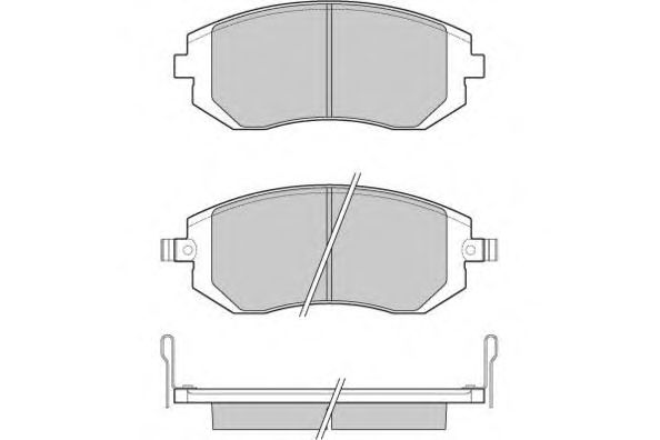 Комплект тормозных колодок, дисковый тормоз 12-1158