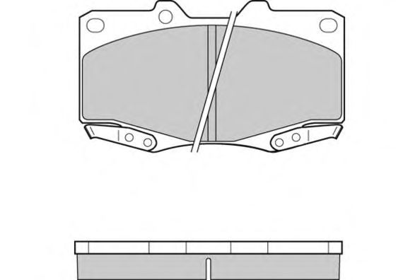 Комплект тормозных колодок, дисковый тормоз 12-1319