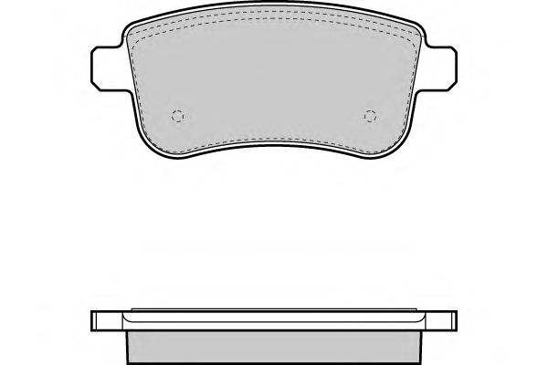 Комплект тормозных колодок, дисковый тормоз 12-1384