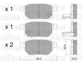 Brake Pad Set, disc brake 822-746-1
