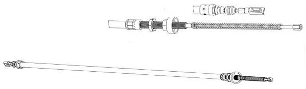 Трос, стояночная тормозная система CT02119