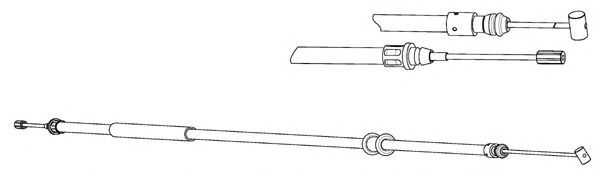 Трос, стояночная тормозная система FA02298