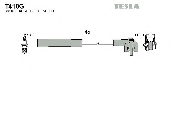Комплект проводов зажигания T410G