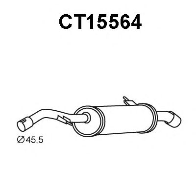 Silenciador posterior CT15564