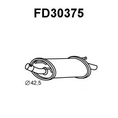 Silenciador posterior FD30375