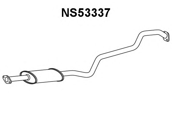 Средний глушитель выхлопных газов NS53337