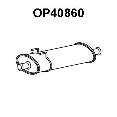 Предглушитель выхлопных газов OP40860