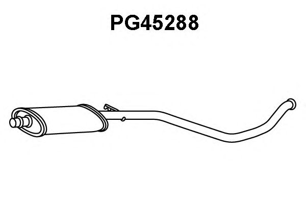 Silenziatore anteriore PG45288