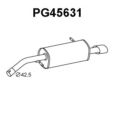 Silenciador posterior PG45631