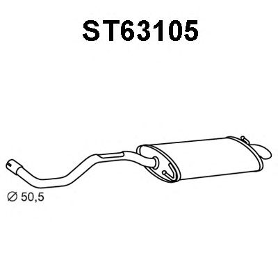Silenciador posterior ST63105