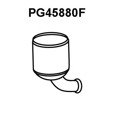 Kurum/Partikül filtresi, Egzoz sistemi PG45880F
