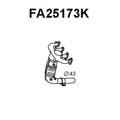 Manifold Catalytic Converter FA25173K