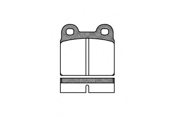 Комплект тормозных колодок, дисковый тормоз P1073.00