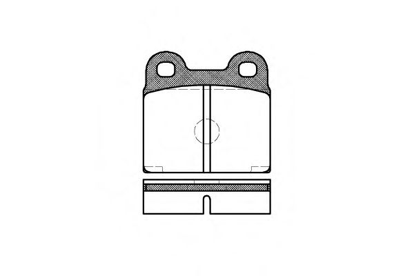 Комплект тормозных колодок, дисковый тормоз P1073.20