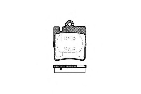 Комплект тормозных колодок, дисковый тормоз P6093.00