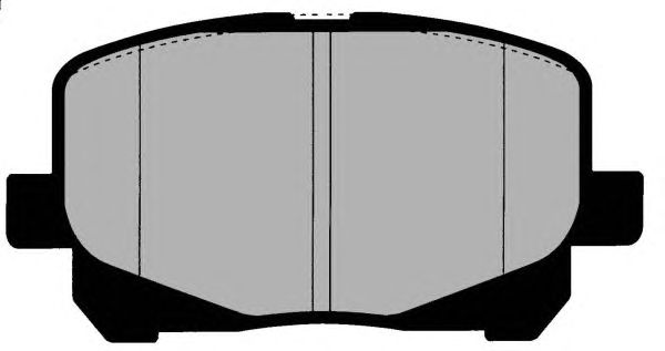 Комплект тормозных колодок, дисковый тормоз PA1468