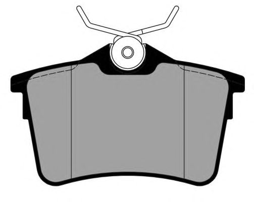 Комплект тормозных колодок, дисковый тормоз PA1817