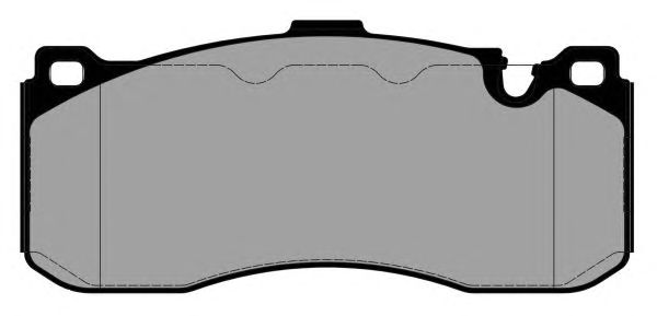 Комплект тормозных колодок, дисковый тормоз PA1827