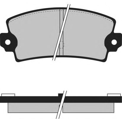 Комплект тормозных колодок, дисковый тормоз PA415