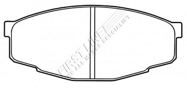 Комплект тормозных колодок, дисковый тормоз FBP1473