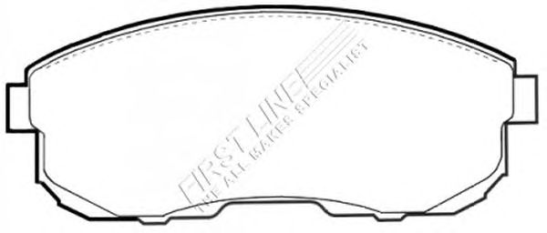 Комплект тормозных колодок, дисковый тормоз FBP1652