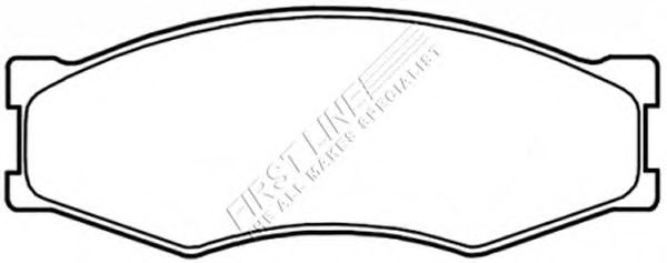 Комплект тормозных колодок, дисковый тормоз FBP3171