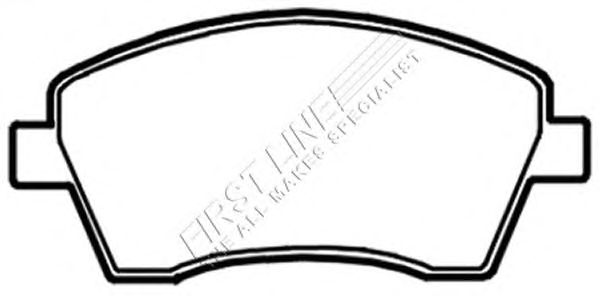 Комплект тормозных колодок, дисковый тормоз FBP3439