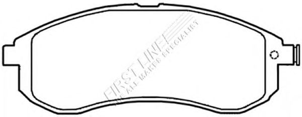 Комплект тормозных колодок, дисковый тормоз FBP3472