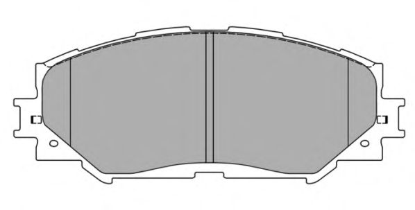 Комплект тормозных колодок, дисковый тормоз FBP-1467