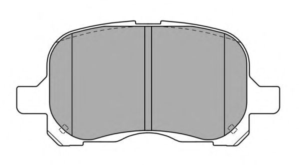 Комплект тормозных колодок, дисковый тормоз FBP-1242