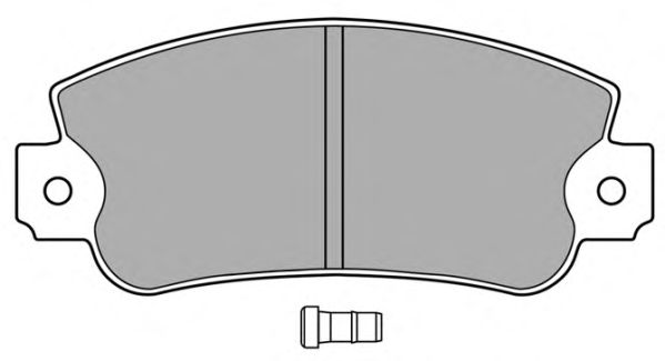 Комплект тормозных колодок, дисковый тормоз FBP-0368
