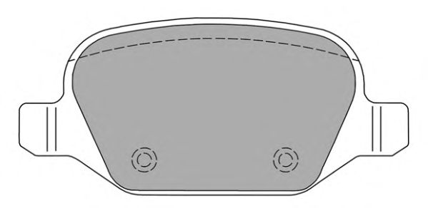 Комплект тормозных колодок, дисковый тормоз FBP-1154