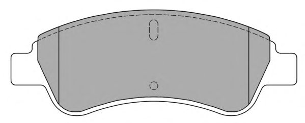 Комплект тормозных колодок, дисковый тормоз FBP-1212