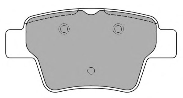 Комплект тормозных колодок, дисковый тормоз FBP-1404