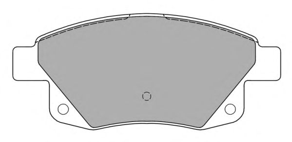 Комплект тормозных колодок, дисковый тормоз FBP-1452