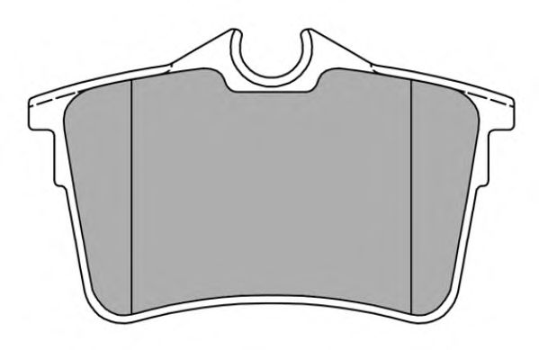Комплект тормозных колодок, дисковый тормоз FBP-1580