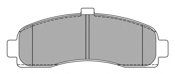 Комплект тормозных колодок, дисковый тормоз FBP-0921