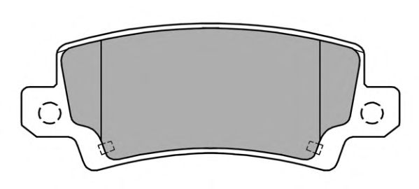 Комплект тормозных колодок, дисковый тормоз FBP-1364