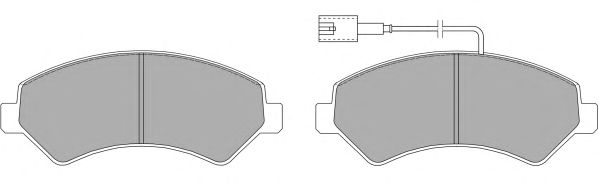 Комплект тормозных колодок, дисковый тормоз FBP-1478