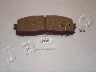 Комплект тормозных колодок, дисковый тормоз 51206