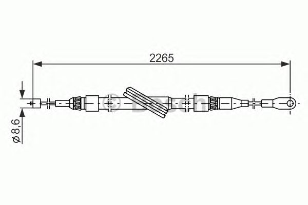 Cable, parking brake 1 987 477 844