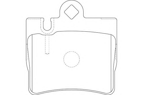 Комплект тормозных колодок, дисковый тормоз WBP23078A