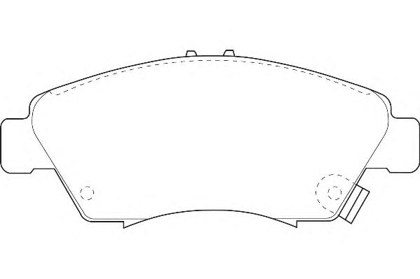 Комплект тормозных колодок, дисковый тормоз WBP21694A