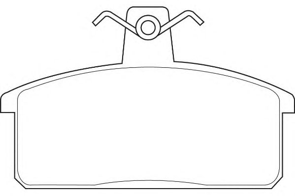 Комплект тормозных колодок, дисковый тормоз WBP21418A