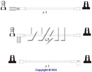 Комплект проводов зажигания ISL238