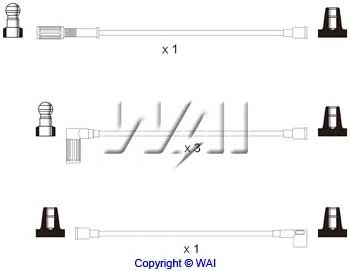 Комплект проводов зажигания ISL355