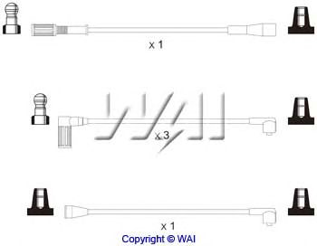 Комплект проводов зажигания ISL360